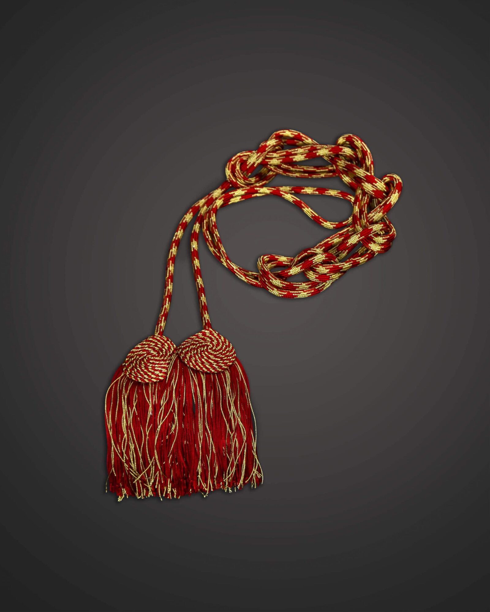 Red / Gold Flat Knot Cincture