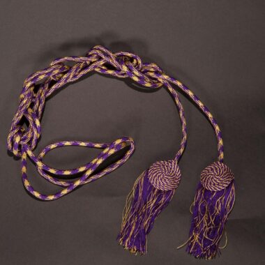 Purple / Gold Flat Knot Cincture