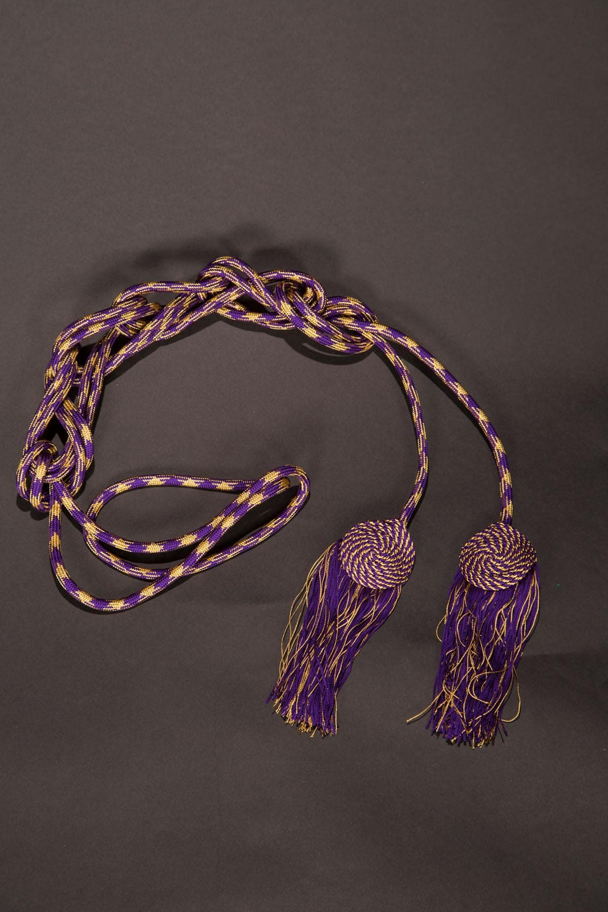 Purple / Gold Flat Knot Cincture