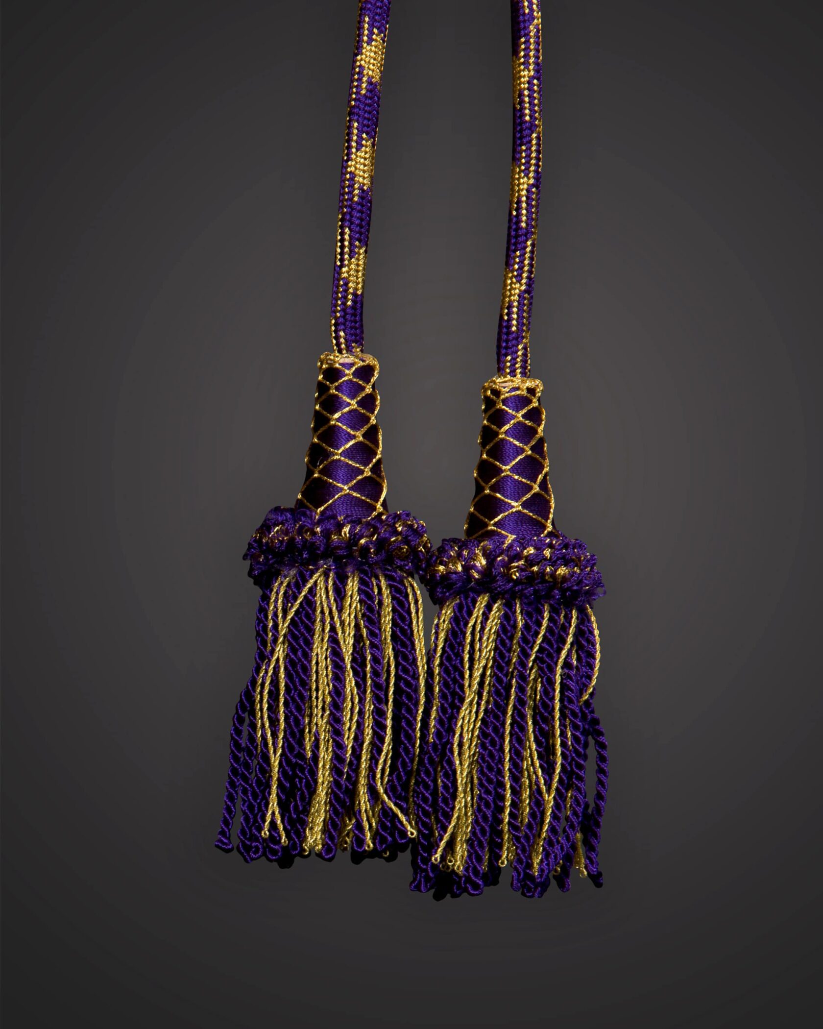 Purple / Gold Roman Knot Cincture