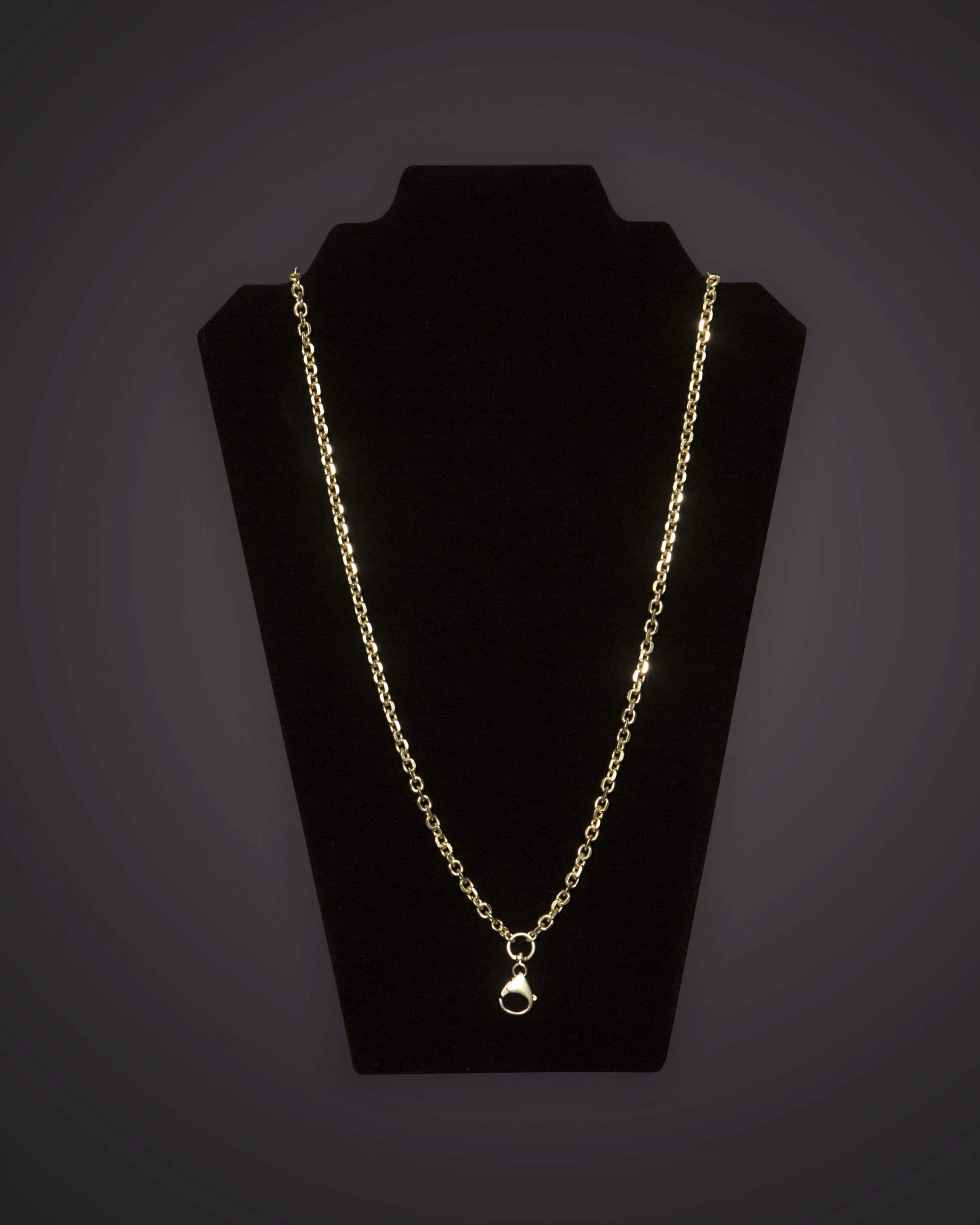 Pectoral Chain - Geo - Long - Gold Plated