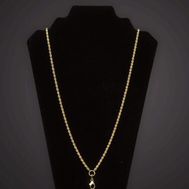 Pectoral Chain - Braided - Short - Gold Plated