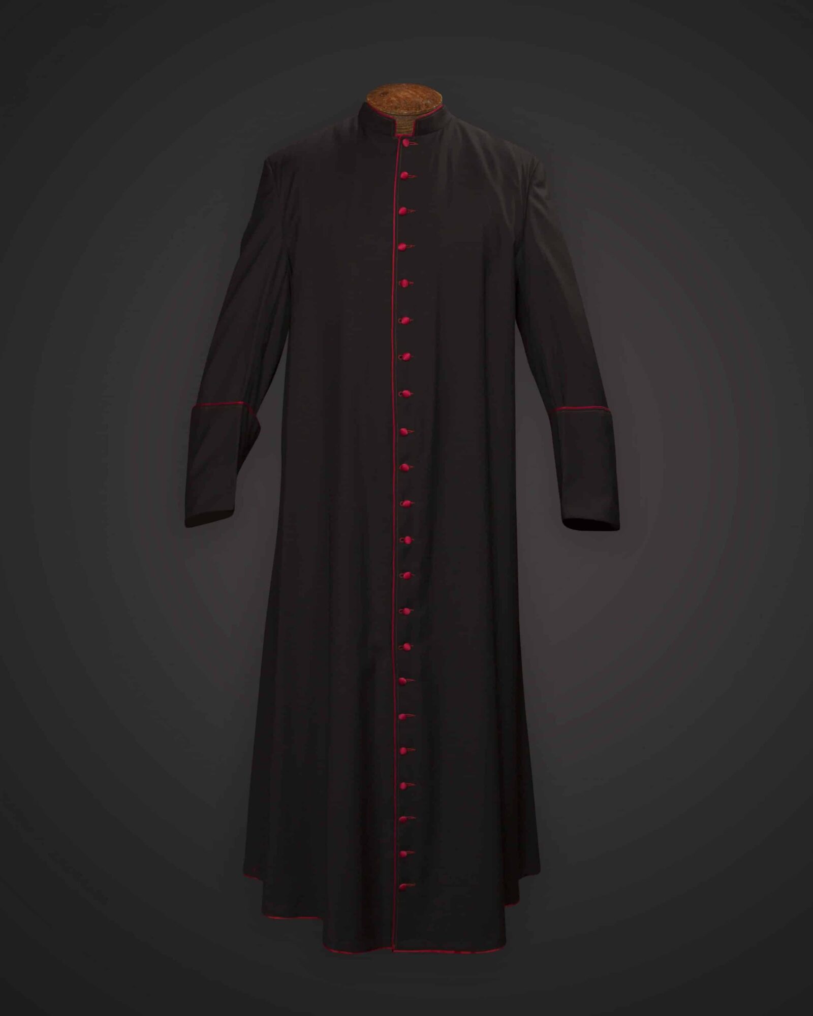 Black Cassock Red Trim (Prelate of Honor) - Apalgatex