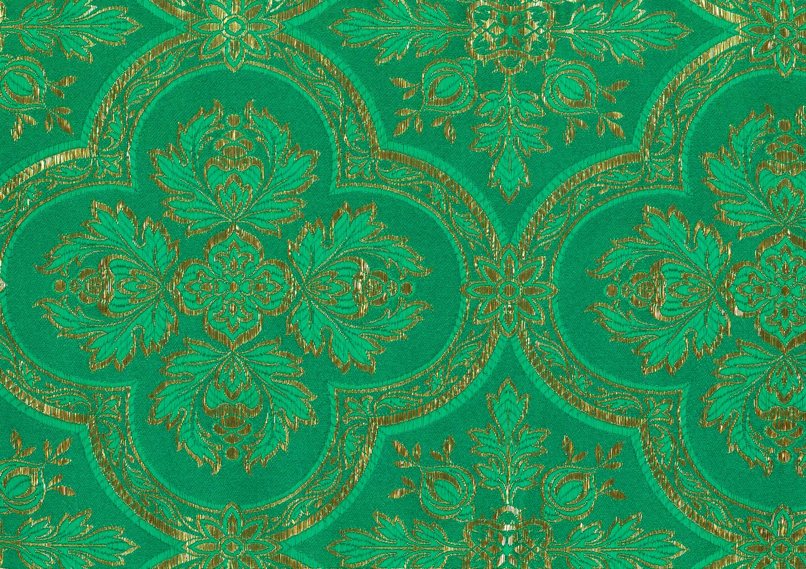 Poly Silk Blend 1981286 - Green and Gold