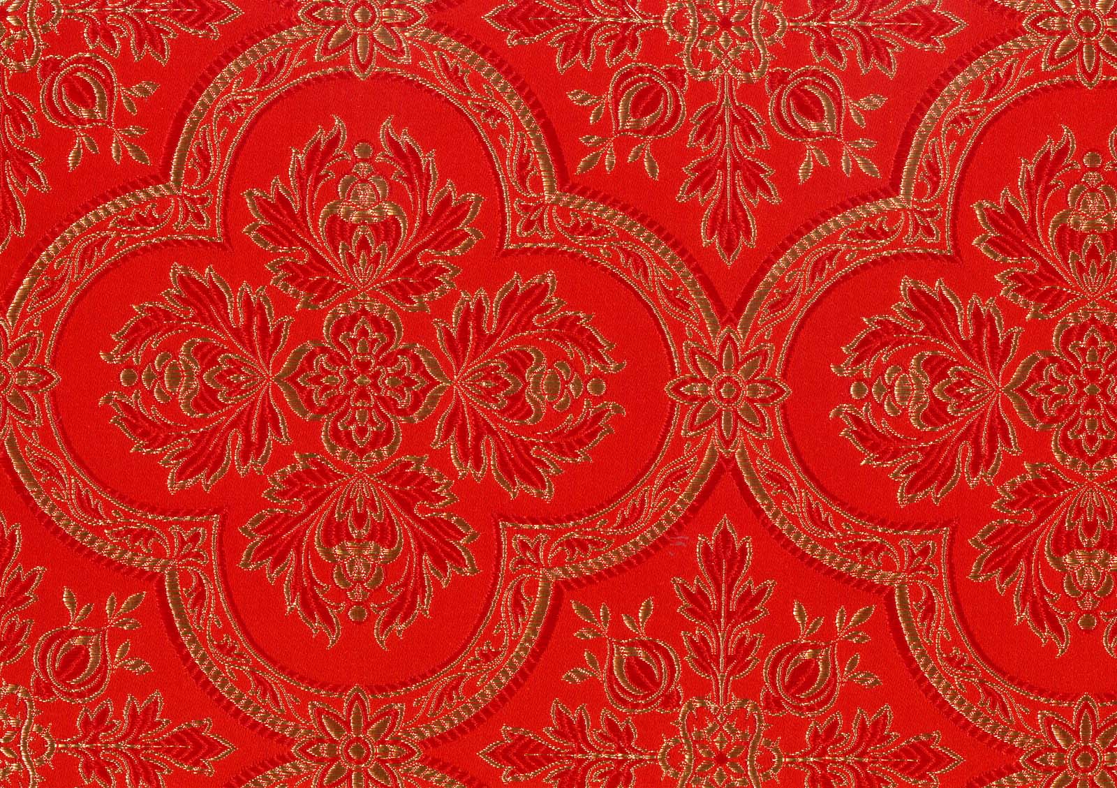 Poly Silk Blend 1981286 - Red and Gold